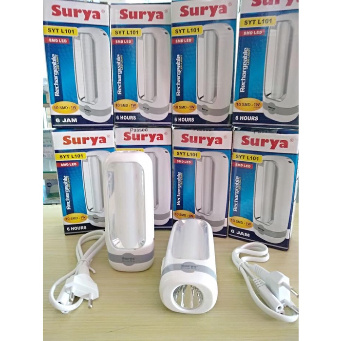 Surya Senter LED dan Emergency 1 W SYT L101 Senter 2 in 1 SYT 101