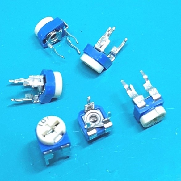 100 Ohm 101 Variable Resistor Trimpot VR Trimmer Plastic Biru