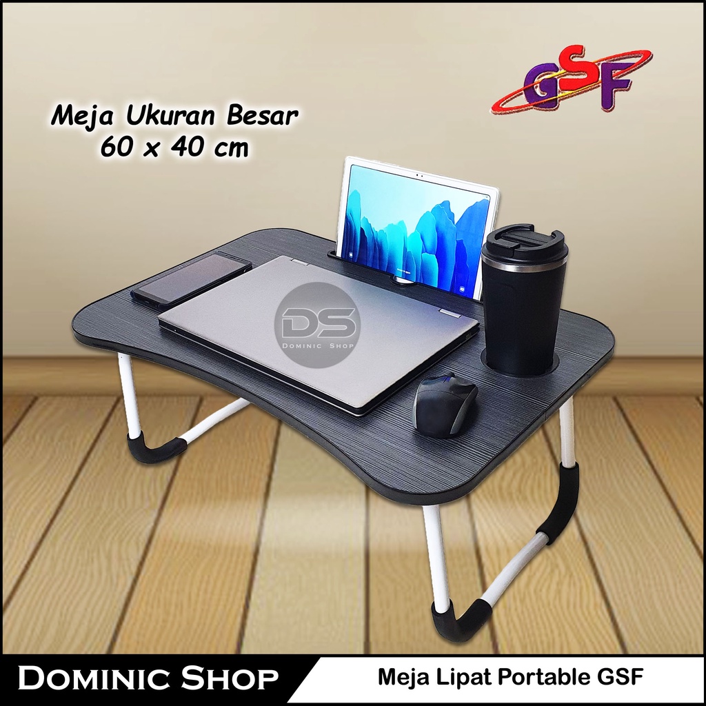 [UKURAN BESAR] Meja Lipat Portable GSF (60x40 cm) / Meja Laptop Portable / Meja Kecil / Meja Anak