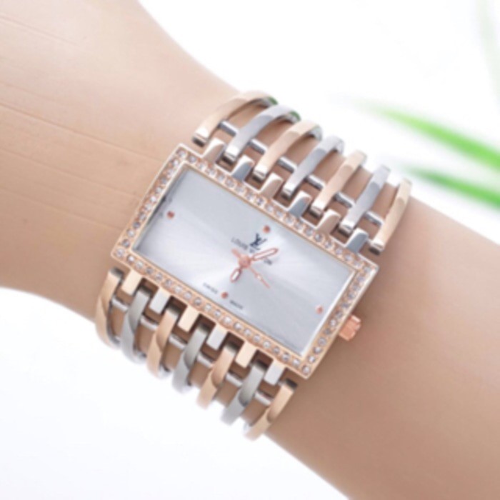 jam tangan wanita mewah Lv premium