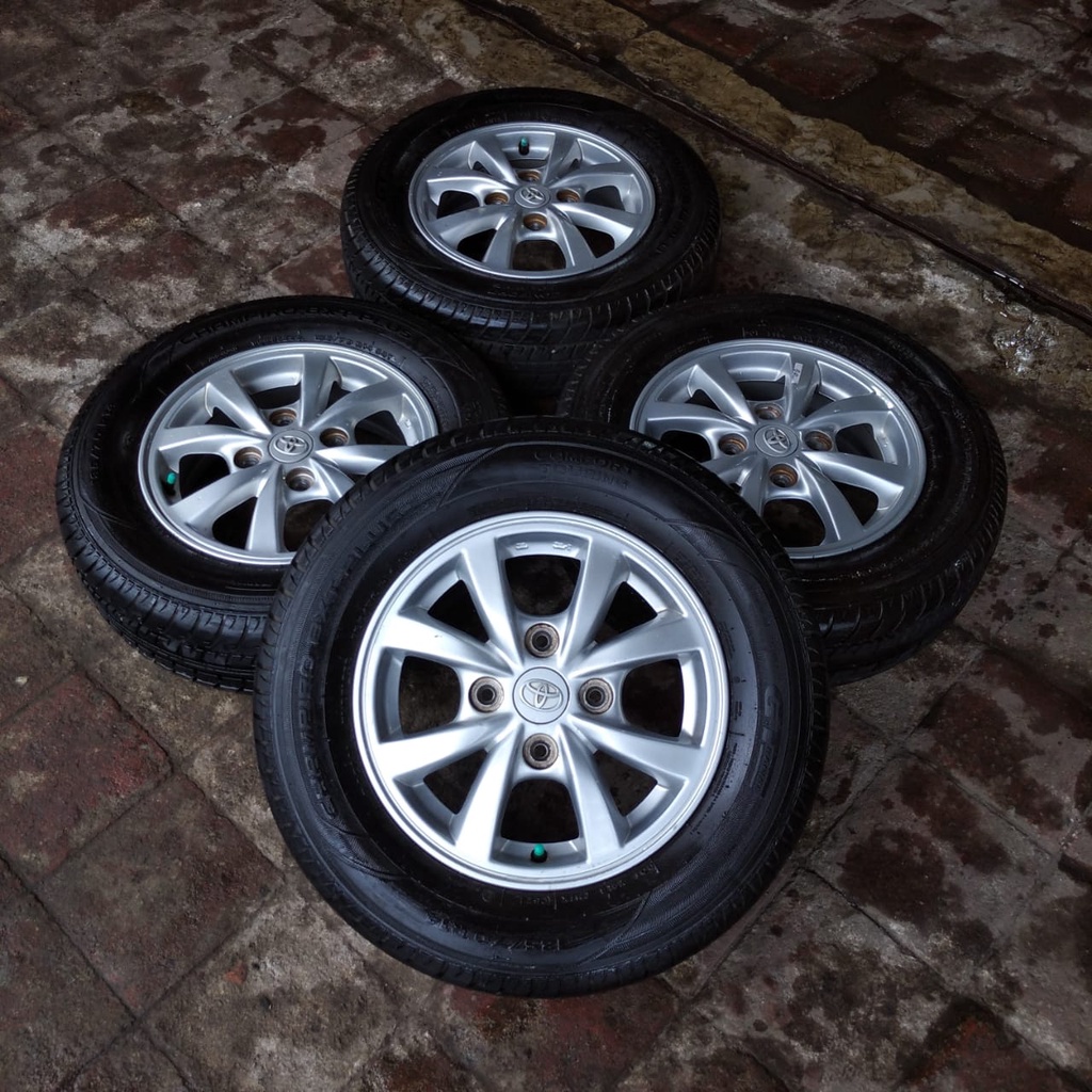 VELG MOBIL SECOUND STD AVANZA RING 14 + BAN COPOTAN 195 70 R14
