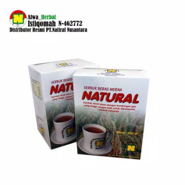 

Serbuk Beras Merah Natural 500 gr Original Asli PT. Natural Nusantara - Untuk Diet Sehat