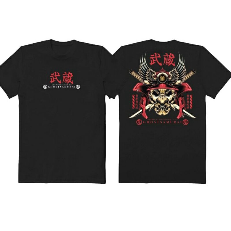 SAMURAI - Kaos Pria Distro Murah / Kaos Pria Jepang / ANTI GERAH - HALUS / Size L & XL