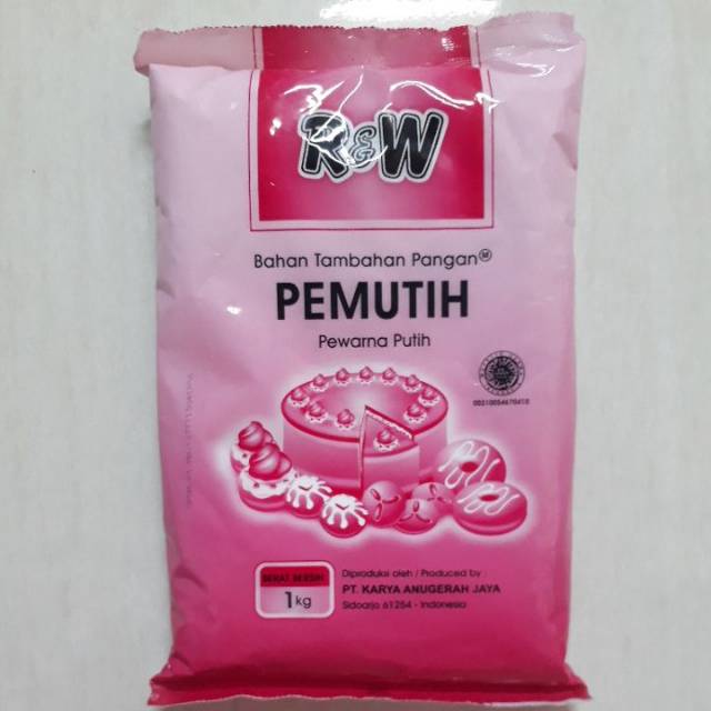 

Bahan pemutih makanan R&W rajawali R&W 1 kg
