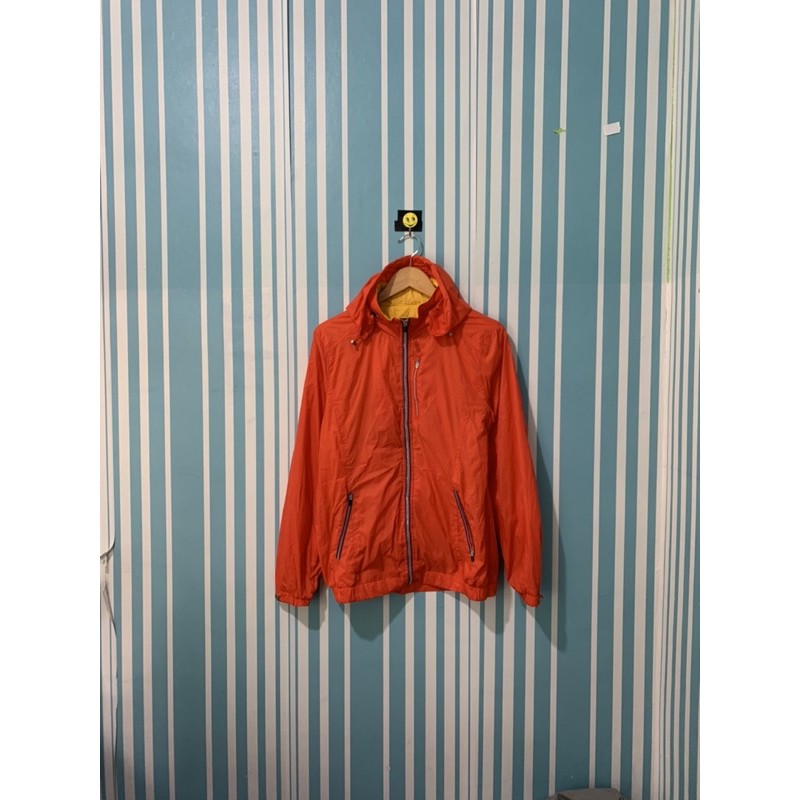 Roberta Como Merah Jaket track jaket training jaket Sepeda jaket running Windbreaker Thrift Preloved