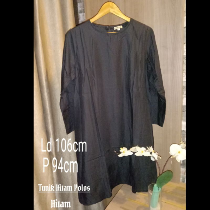 Tunik Hitam Polos