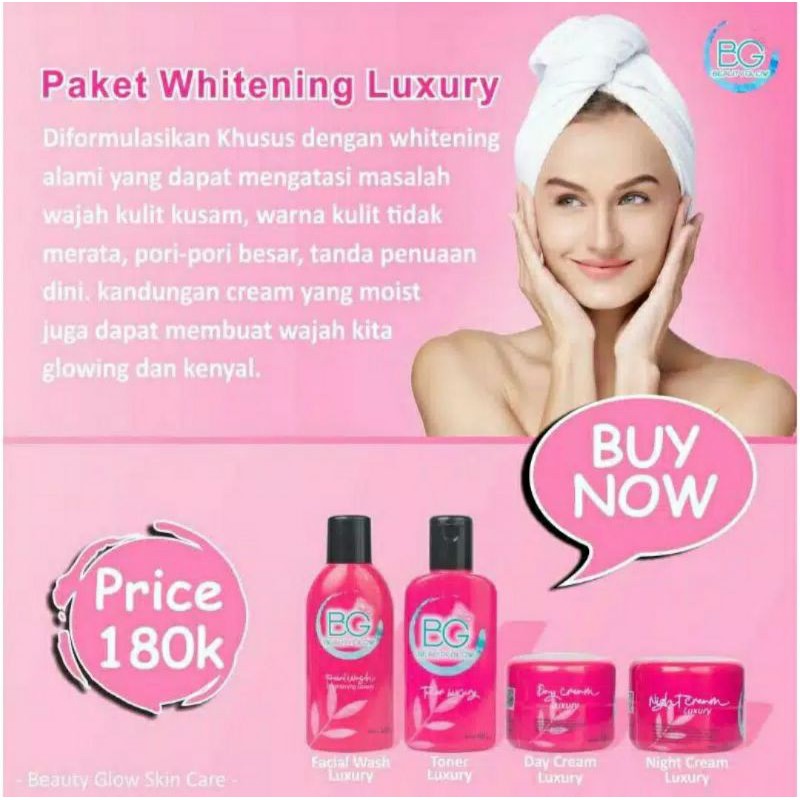 Paket Whitening Luxury BG BEAUTY GLOW SKIN CARE