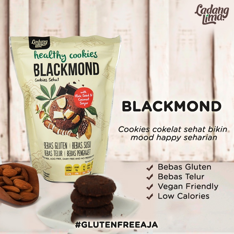 

Healthy Cookies Blackmond (180 gr) | Gluten Free | Ladang Lima