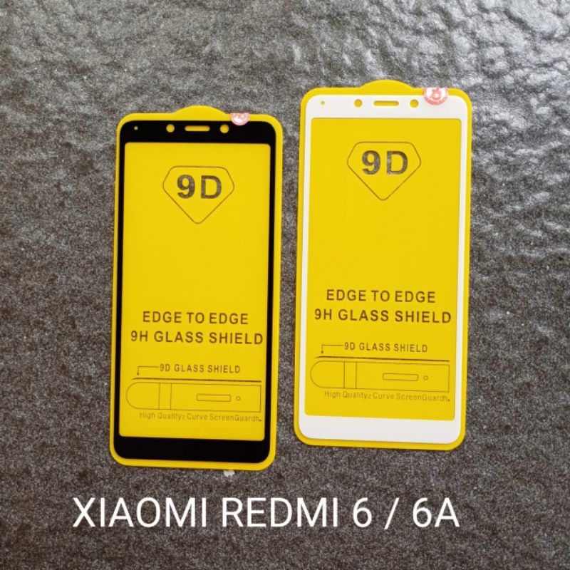 Tempered glass Xiaomi Redmi 6 / 6A . Redmi 6X / MiA2 Mi A2 . Redmi 6 PRO / MiA2 LITE . Redmi 7A . Redmi A3 . Redmi 10 . Redmi 10C / Poco C40 / Pocophone C40 full layar anti gores kaca screen guard pelindung layar