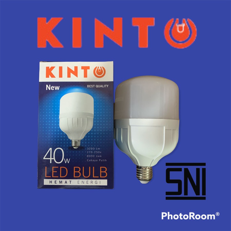 Lampu KINTO LED Kapsul Tabung 40 watt Putih Murah BULB