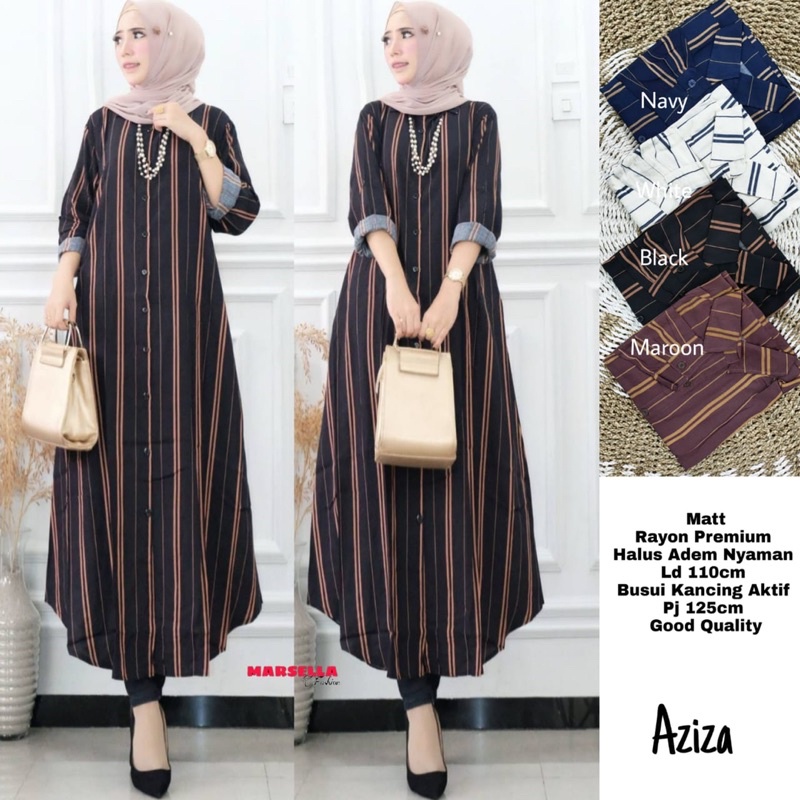 AZIZA LONG TUNIK// ori by marsella