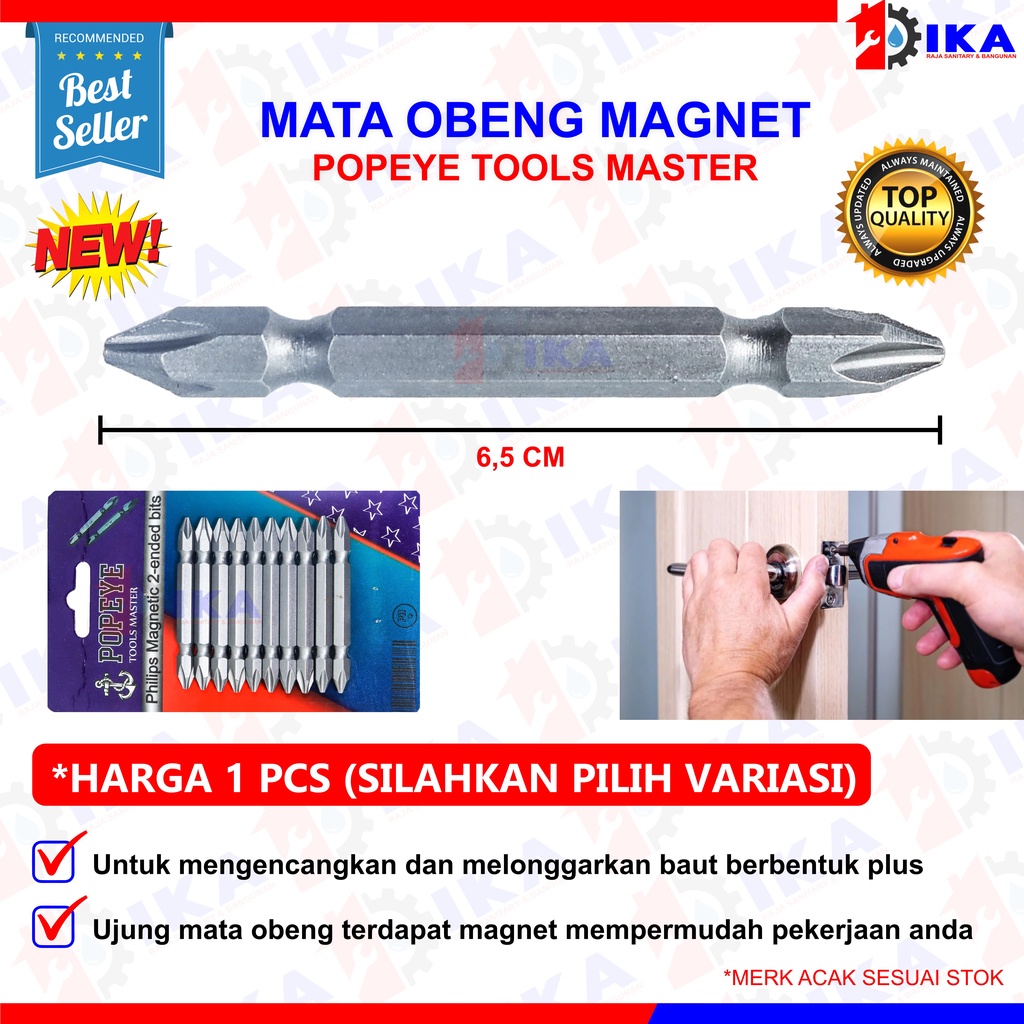 MATA OBENG BOR MAGNETIC DRILL (HELMER SUPER PLUS ++ ) 2 SISI DIPAKAI BOLAK BALIK GERMAN QUALITY KUAT