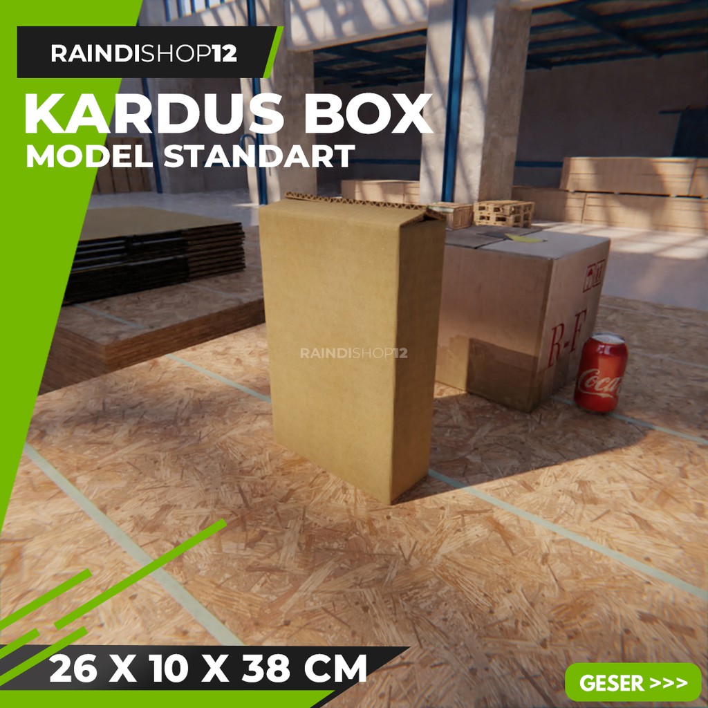 

BOX 26 X 10 X 38 CM KARDUS KOTAK KEMASAN PACKAGING KADO POLOS