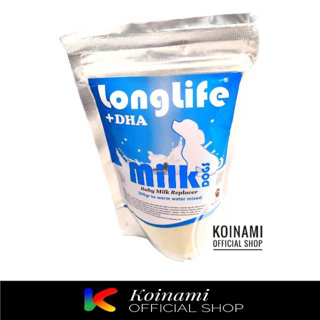 LONGLIFE MILK BABY DOG @ 1 pcs 200gr biru / raid all / susu anak anjing / hewan / pet