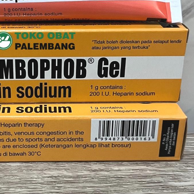 THROMBOPHOB GEL 20 GRAM HEPARIN SODIUM TROMBOPOB THROMBOPOP