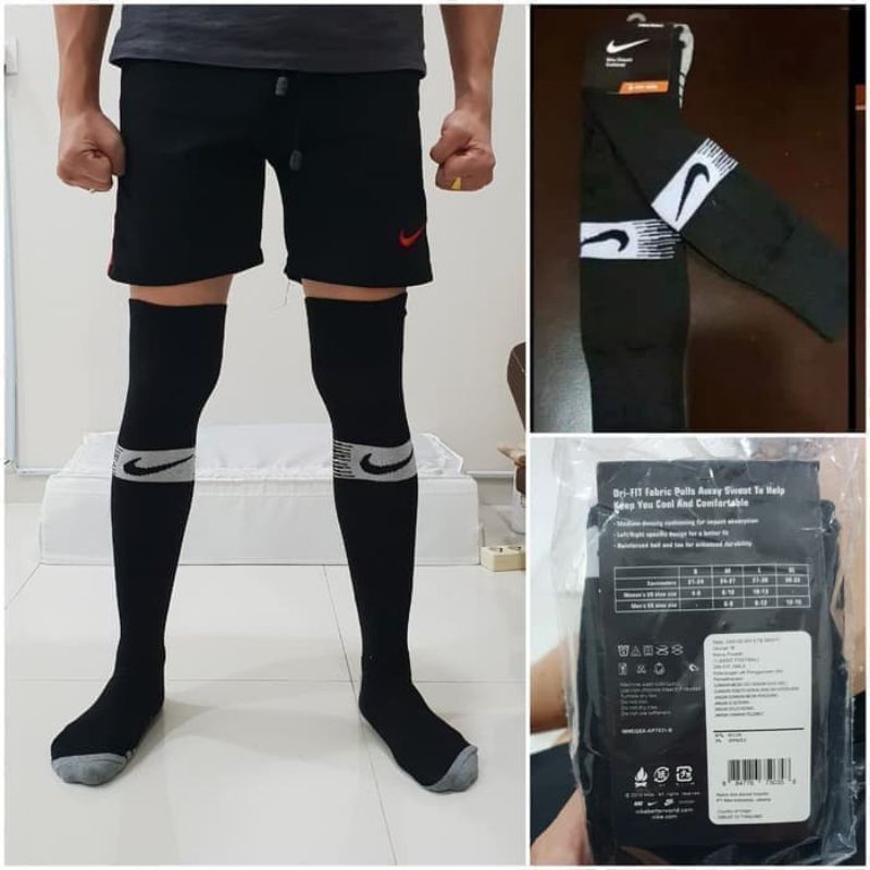 Kaos kaki bola futsal nike panjang putih