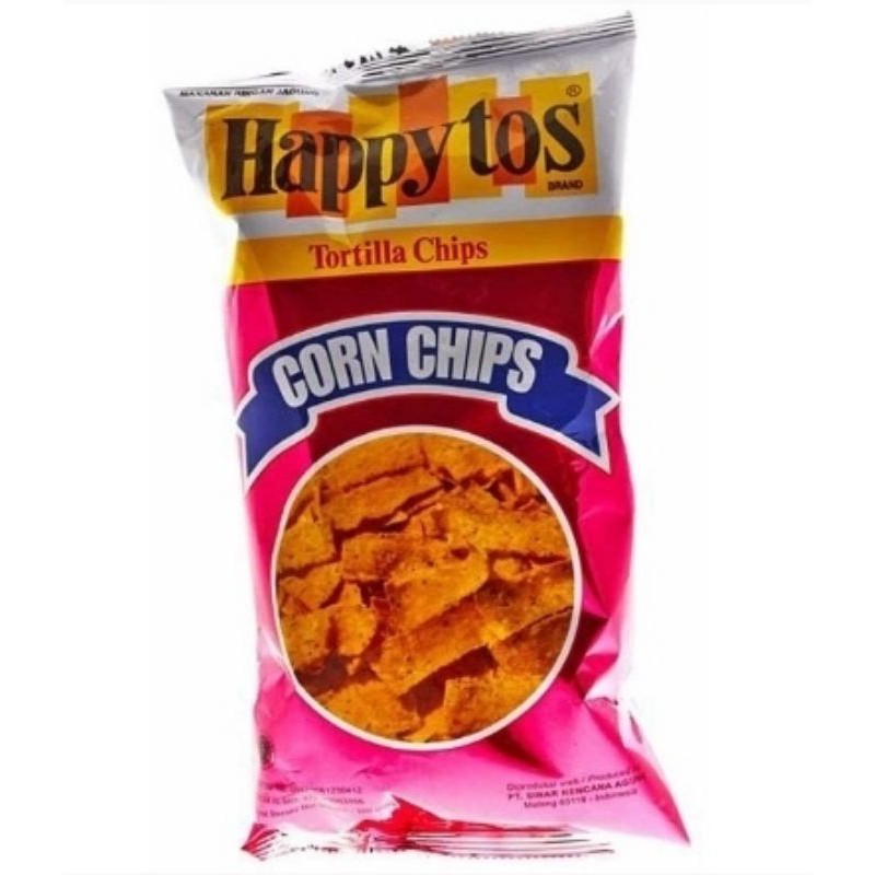 

Happy tos Corn Chips hijau/Cheese/Jagung Bakar