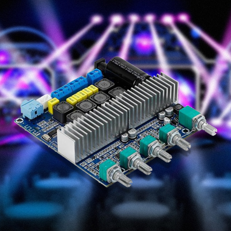 Btsg Untuk DC 12-24V 2.1 Channel Mini Digital Amplifier Board 2x50w+100W BT-c