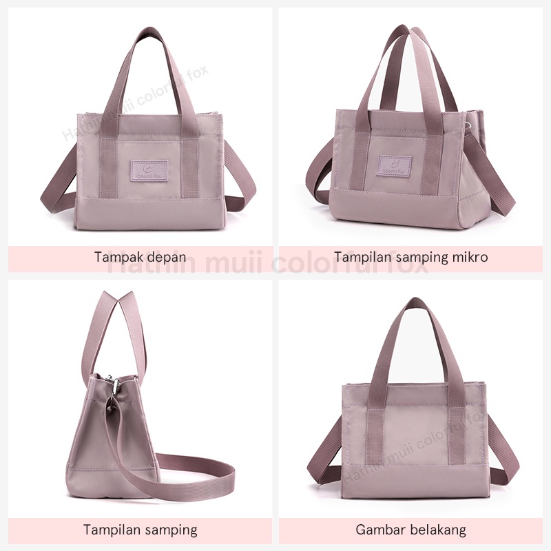 COLORFUL FOX 0420 Tas Selempang anti air Wanita Sling Bag Wanita Shoulder Bag Wanita Hand Bag Korea fashion