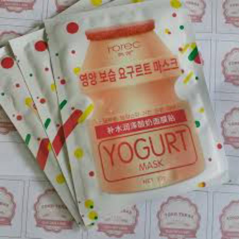 Masker Penghilang Keriput Halus - Rorec Yogurt Mask