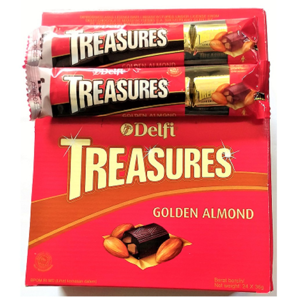 Cokelat TREASURES Coklat Delfi Treasure BOX KARTON  Grosir 