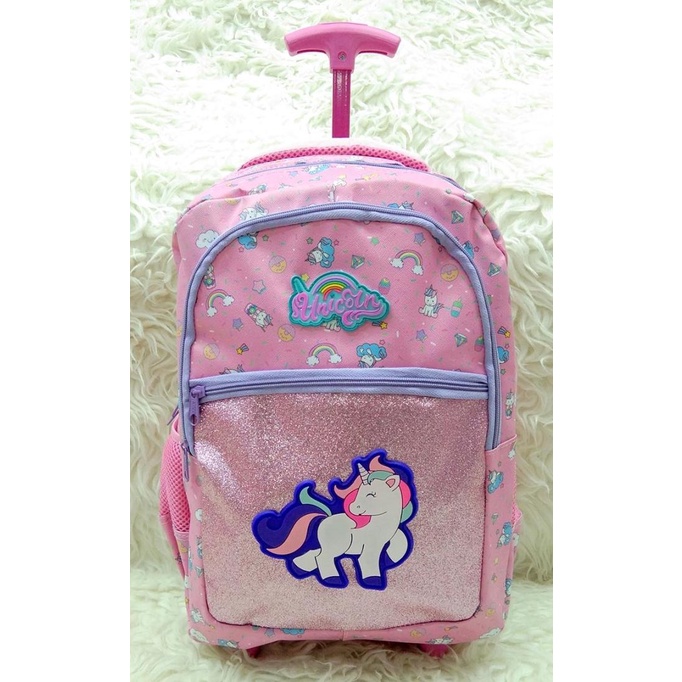 Tas Koper Anak Model Unicorn / ransel anak sd unicorn gliter - Unicorn Pink