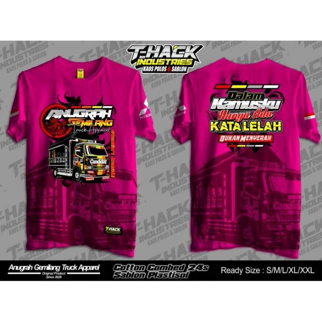 Kaos truck aparel fersi Anugrah Gemilang