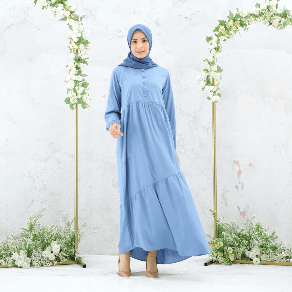 RILLEY - Gamis Hera | Dress Panjang Muslim Wanita Rayon