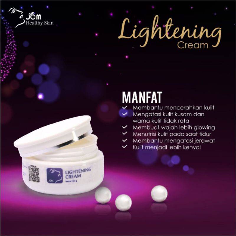 Lightening JCM ,cream malam untuk noda hitam/ flek.