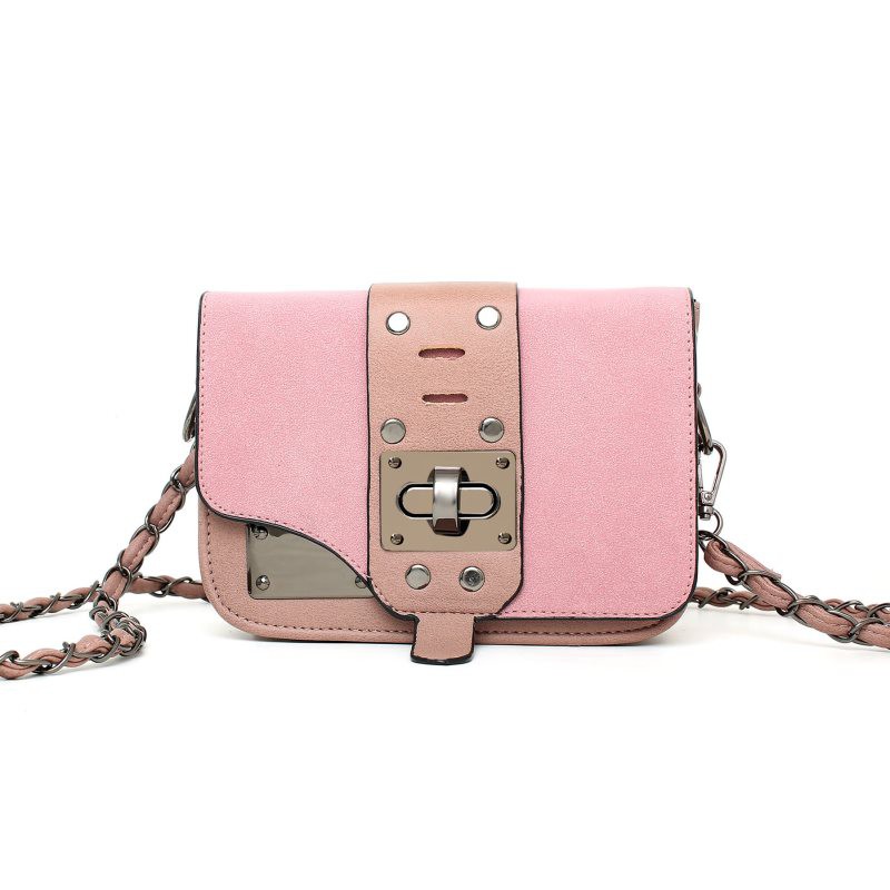 tas selempang cewek warna pink soft lembut jahitan rapih impor premium