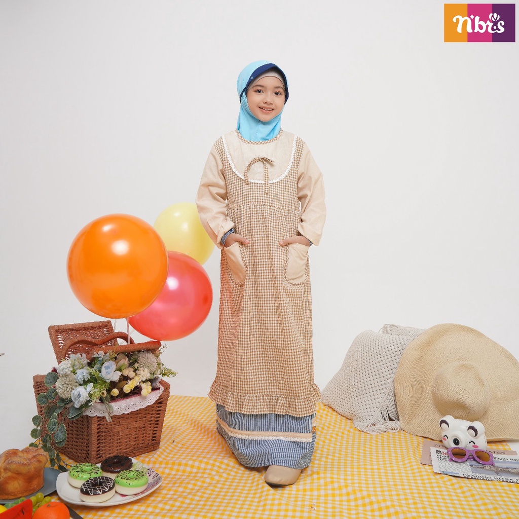 NIBRAS GAMIS ANAK NB KIDS ALICE Bahan Cordova Gamis Anak Model Terbaru