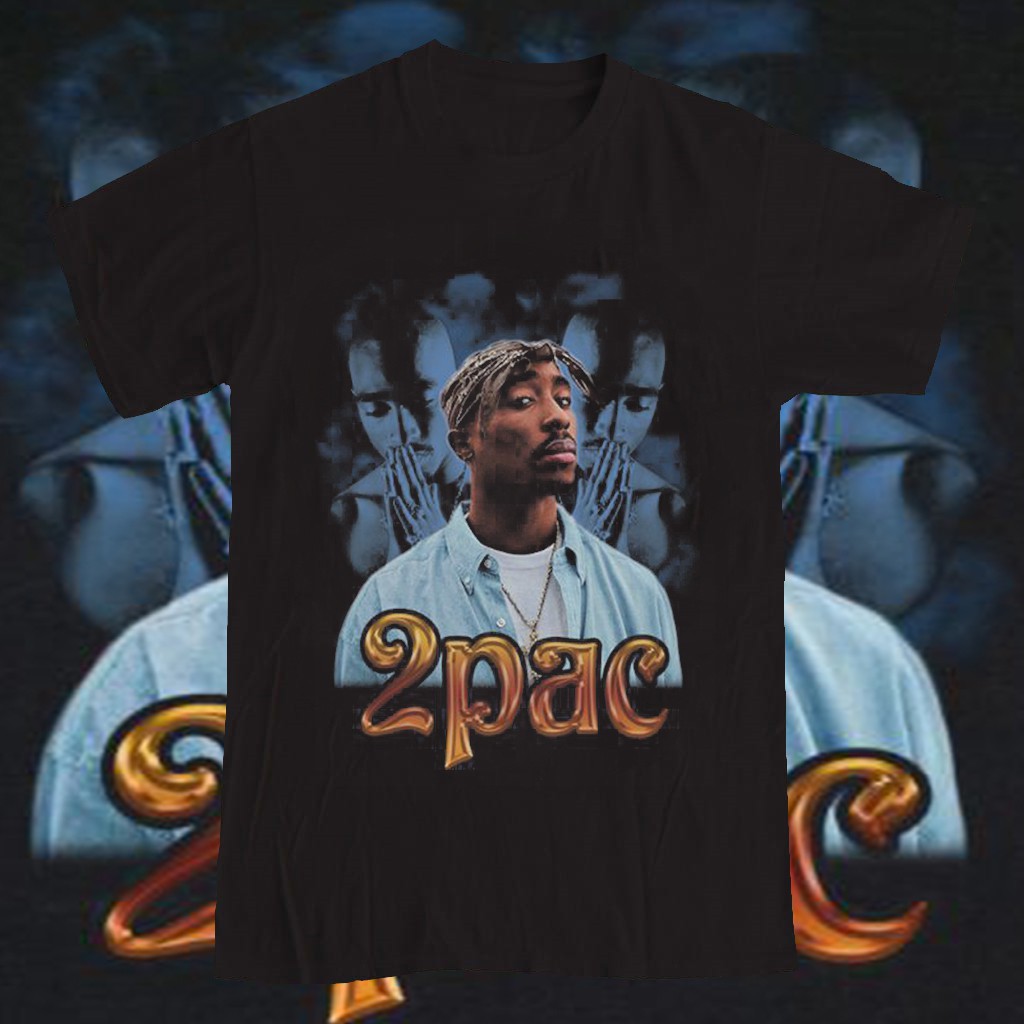 KAOS TUPAC RAP TEE VINTAGE T-SHIRT