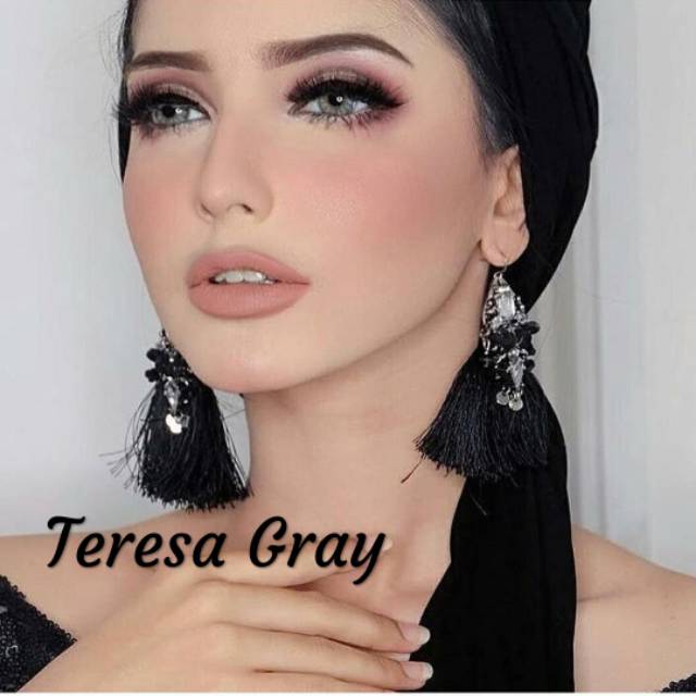 GEOEYES - Softlens Teresa for Wedding - Soflen Warna Gray Blue Brown