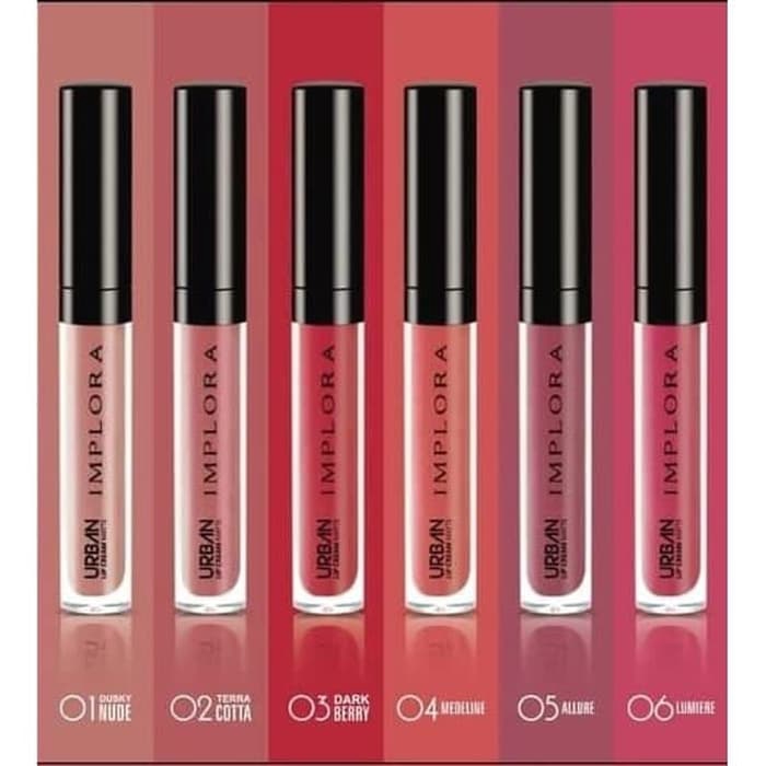 IMPLORA Urban Lip Cream Matte Original BPOM - Best Seller Kosmetik Lipcream Surabaya - SS-3