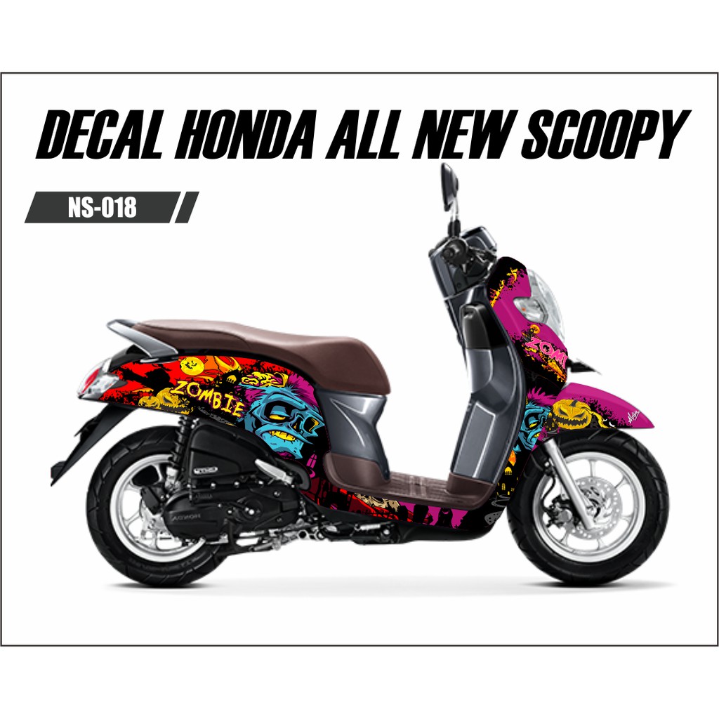 Sticker Decal Honda Scoopy New Full Body Zombie Shopee Indonesia
