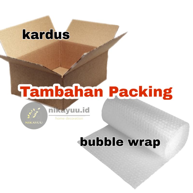 

BUBBLE WRAP ekstra packing LEBIH AMAN