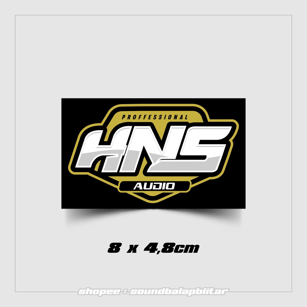 Stiker Sound System HNS Audio Vynil Bijian Anti Air