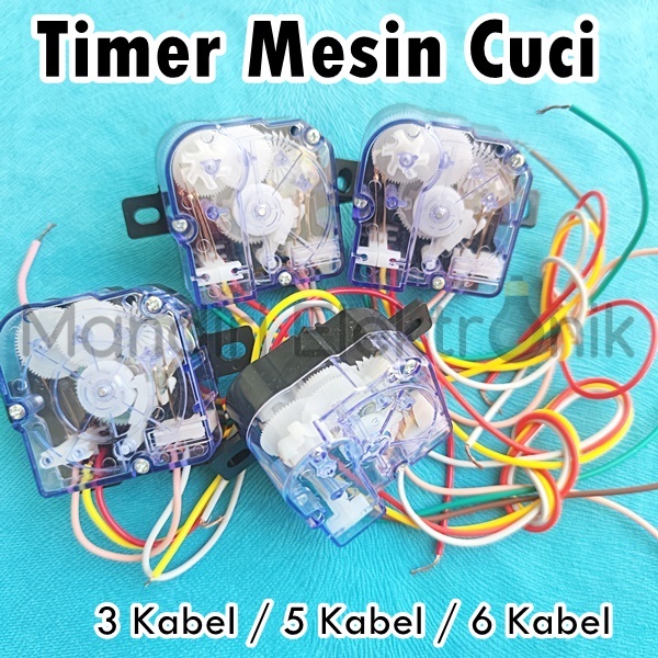 Timer Mesin Cuci Pencuci / Wash Universal Umum Kabel 3 5 6 / Timer Pencuci Multi