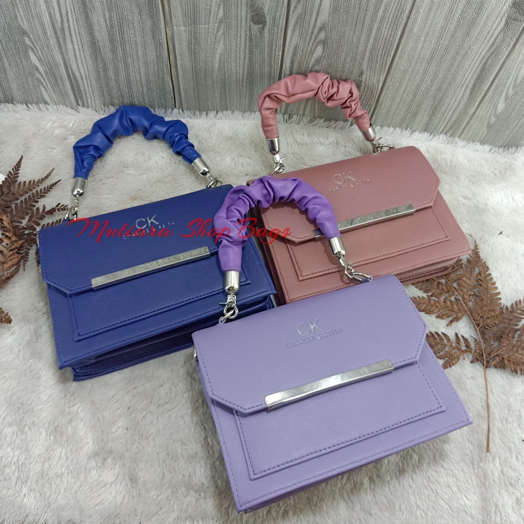 Tas Selempang CK Behel Silver Tali Jinjing Kriteng Terbaru