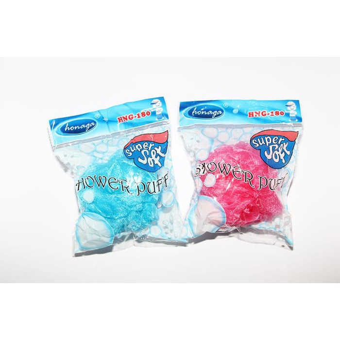 HONAGA Sponge Mandi Shower Puff Bulat