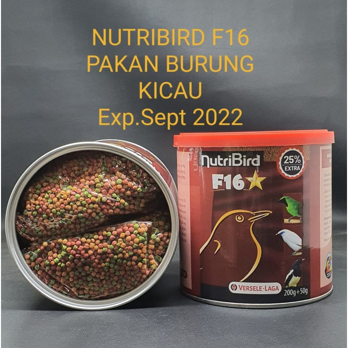 NUTRIBIRD F16 250 GR PAKAN HARIAN BURUNG KICAU