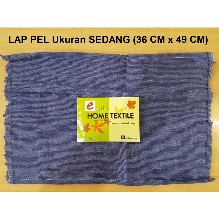 Kain Lap Kain Pel Lantai Gombal Dapur Warna Biru Bahan Benang Sumbu Katun Pilihan