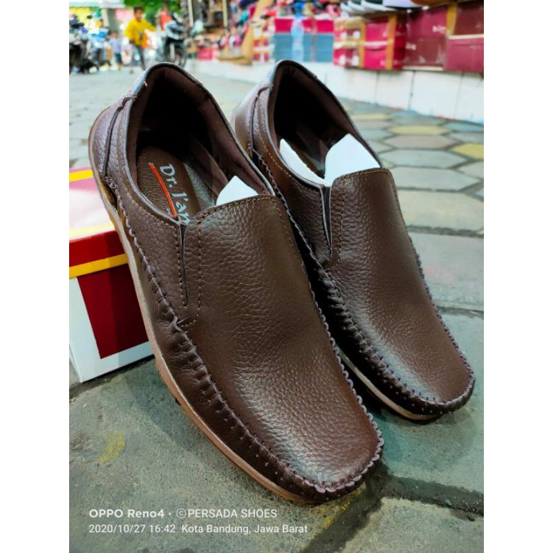 Sepatu Casual Kulit Pria Kr 01 Dr. Iam ( Produksi Sendiri )