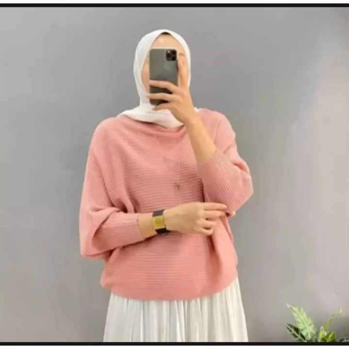 SWEATER | LASPERAL RAJUT BATWING /BLUSE WANITA RAJUT //ATASAN WANITA /BAJU KELELAWAR PREMIUM