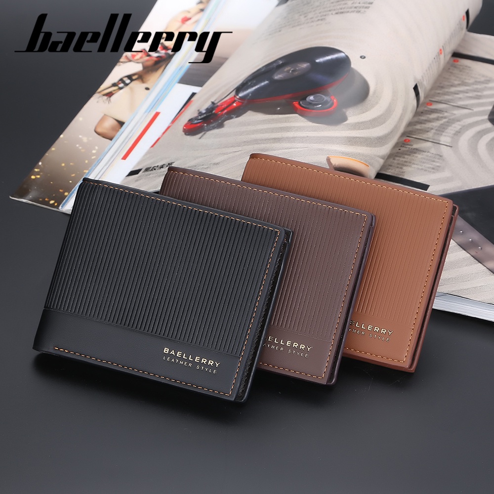 BAELLERRY DR088 Dompet Pria Bahan Kulit PU Leather Premium WATCHKITE WKOS