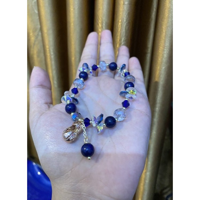 Gelang Batu Hitam Gelang Tali Titanium Replika Perhiasan Import Premium