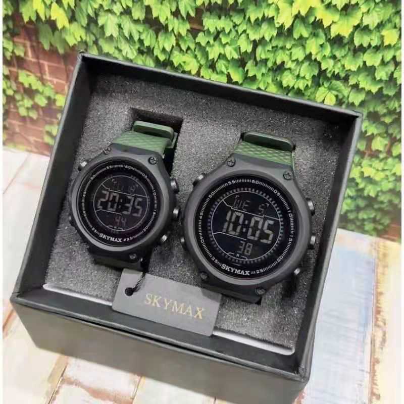 JAM TANGAN SKYMAX ORIGINAL PRIA Standart Militer Waterproof Anti Air 30 Meter