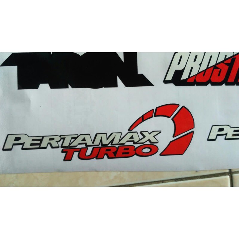 Sticker cutting - stiker Pertamax Turbo pertamina stiker motor