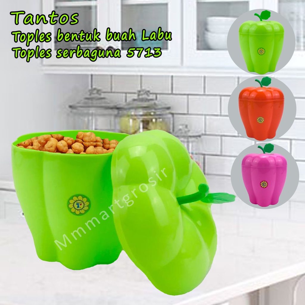 Tantos / Toples bentuk buah Labu / Toples serbaguna / 5713