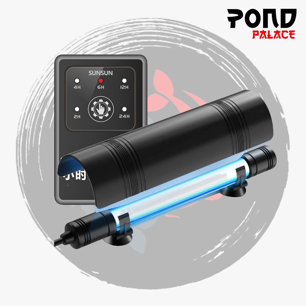 Lampu Ultraviolet Kolam Aquarium Sunsun 10W UVC Timer Submersible Lamp